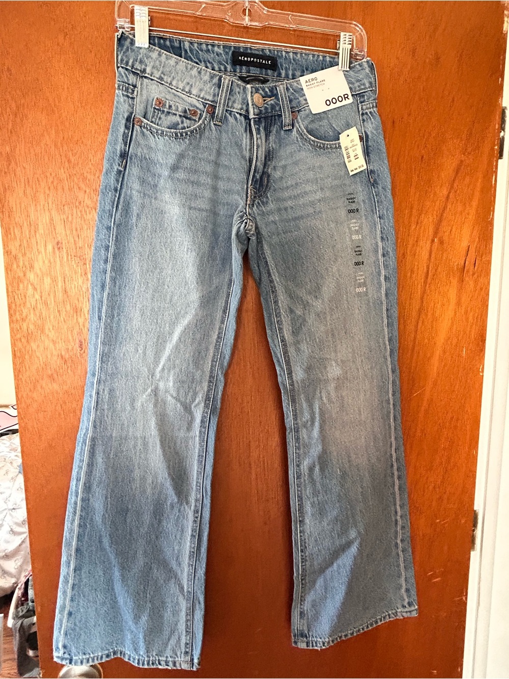 Aeropostale Baggy Flare Light Blue Denim Jeans - Size 000